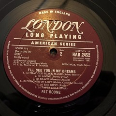 [ROCK/POP]~EXC LP~PAT BOONE~I’ll See You In My Dreams~{1962~LONDON]~UK IMP~MONO~