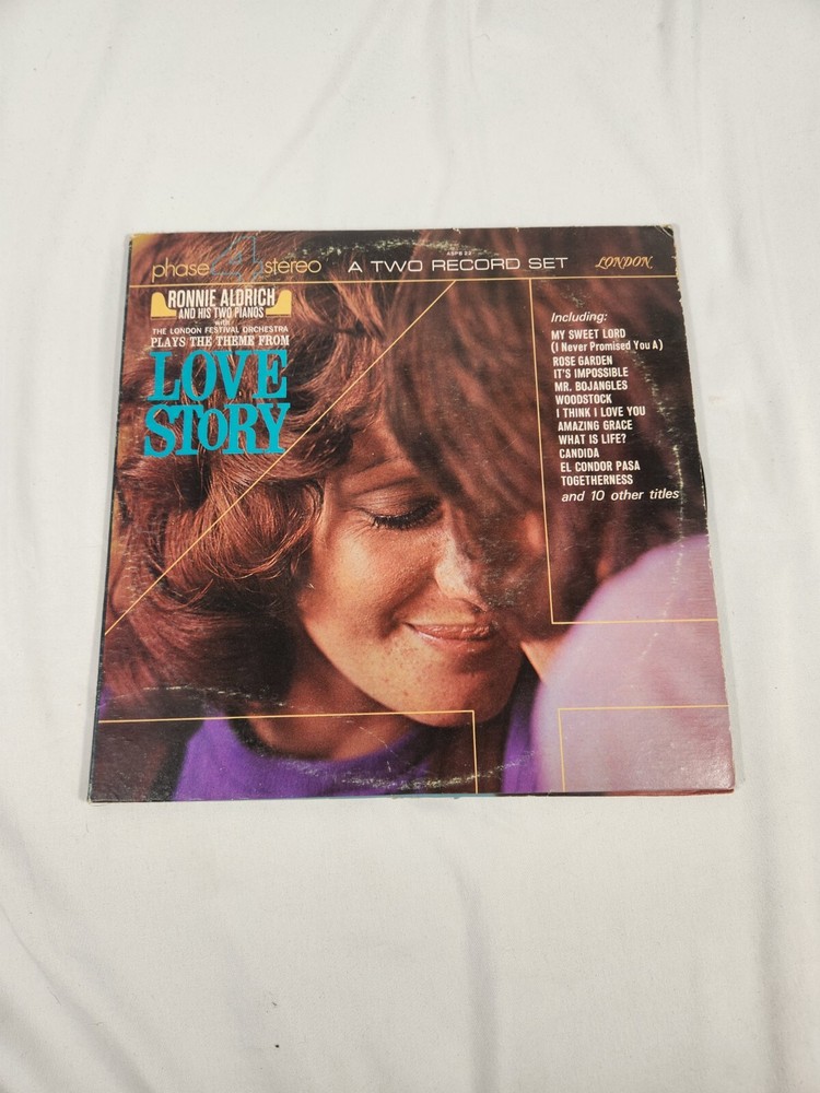 Ronnie Aldrich and His Two Pianos Love Story LP Vinyl London Record SP 44163 VG+