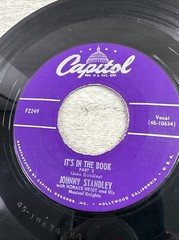 Capitol Records 45 RPM Johnny Standley – It’s In The Book – Part 1 / Part 2
