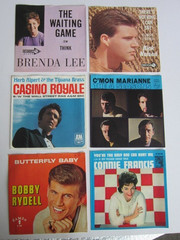 1960s POP ROCK Lot Of 53 PICTURE SLEEVES 45 RPM No Records ALL PICTURED
