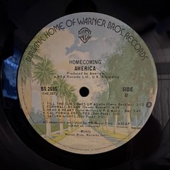 America Homecoming LP Warner Bros. 12″ Black Vinyl 1972 BS 2655