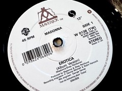 MADONNA EROTICA 12” RECORD PROMO SEX BOOK JEWEL POSTER MADE UK VINYL REMIX 1992