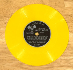 Walt Disney’s Cinderella Bibbidi Bobbidi Boo Mickey Mouse Club 45 Record 1956