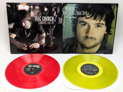 Eric Church – Sinners Like Me & Carolina LP Lot Colored Vinyl Red Yellow Records