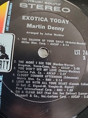 Exotica Today Martin Denny EXCELLENT (EX) Vinyl LP Record 1966