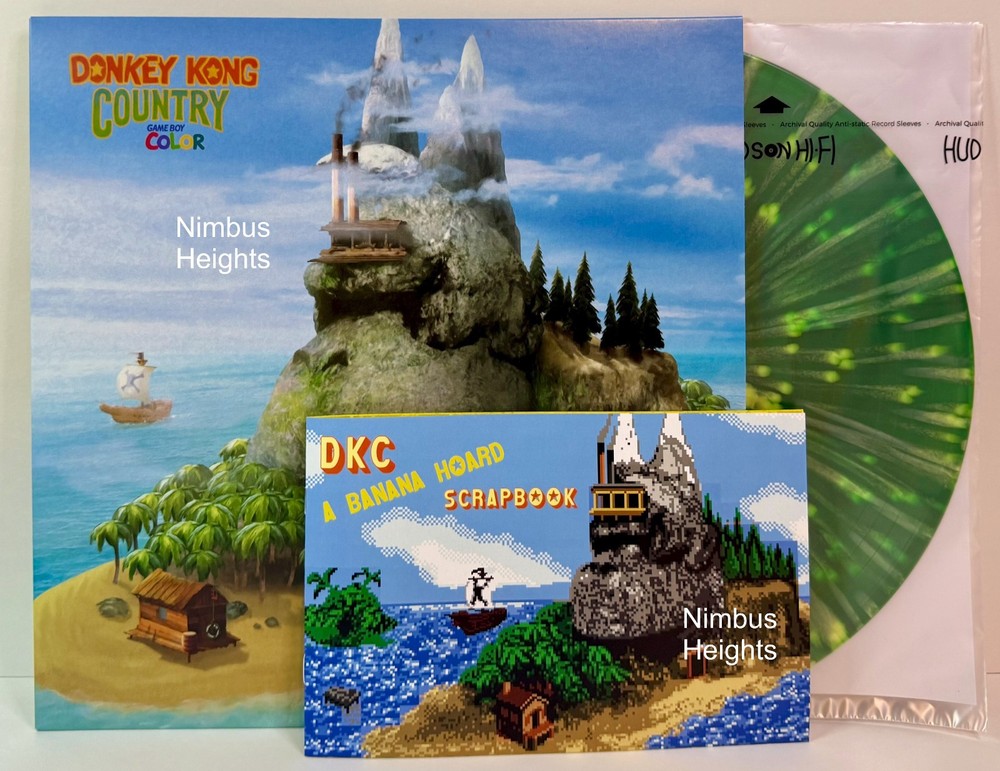Donkey Kong Country Game Boy Color Vinyl Record VGM OST *INCLUDES BANANA!* New