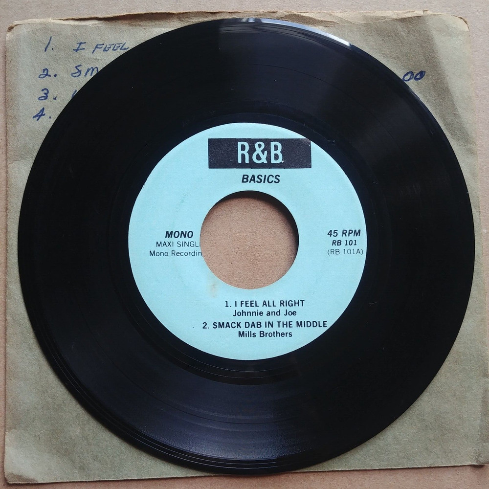 R&B Basics 45 7″ Johnnie & Joe Mills Brothers The Bel-Airs Clovers Record Vinyl