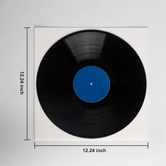 20ct 12-Inch LP Vinyl Record Jackets – 350gsm White Cardboard Covers, Blank Albu
