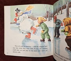 FROSTY THE SNOWMAN Little Golden Book Read Along Book & Record VG
