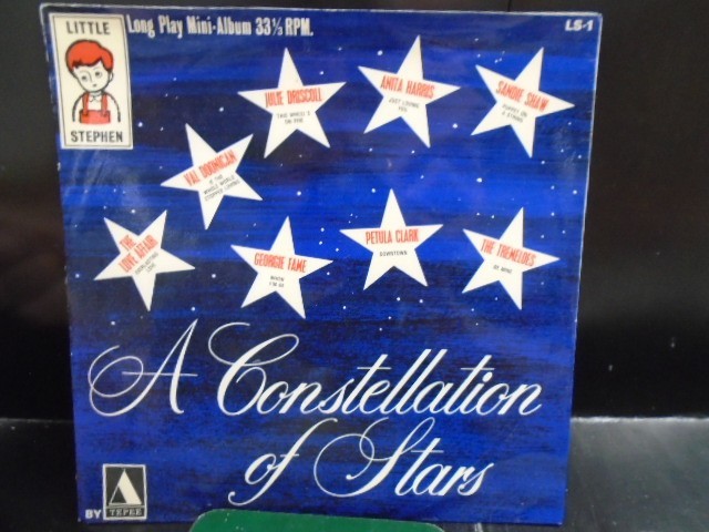 VARIOUS ARTISTS 33 RPM 7″ MINI-LP ” CONSTELLATION OF STARS ” EX+ COND.IN PIC SL.