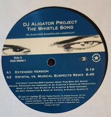 DJ Alligator Project – The Whistle Song – 12″ Vinyl – 2000 – US – VG+