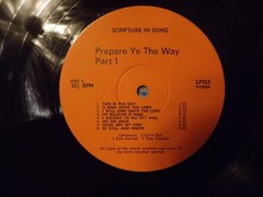 Unknown Artist – Prepare Ye The Way Parts 1 • 2. Double Vinyl LP Gospel, 1972