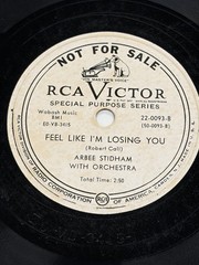 Arbee Stidham – Promo – Losing you / Squeeze Me Baby – Victor Vinyl RARE Blues