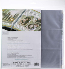 0633356601531 Sleeves Album & Sleeve-12 X 12-Photo Sleeves-Post-6-6 Inches X 4
