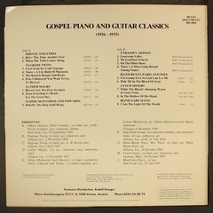 VARIOUS: gospel piano & guitar classics, 1926-1935 RST 12″ LP 33 RPM Austria