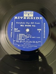 Everybody Digs Bill Evans Trio 1959 Riverside OG Mono Philly Joe Jones Sam Jones