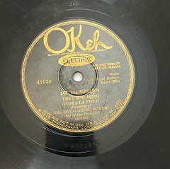 Vintage Okeh The Royal Palm Orchestra Auf Wiederseh’n Black Single Record 41020