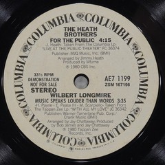 VARIOUS Individuals COLUMBIA AE7 1199 VG 45 RPM 1980 Contemporary Jazz 7″ Funk