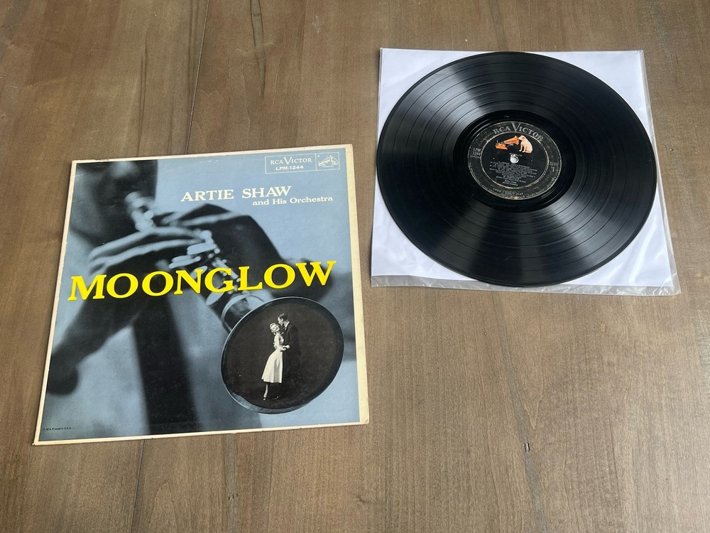 Artie Shaw Moonglow LP RCA Victor LPM-1244 1956 Fair (F) Vinyl Big Band Jazz