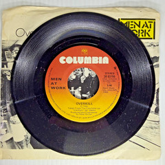 Men At Work Set Of 5 It’s A Mistake Overkill 45 Single Vinyl Record Plus 3 More