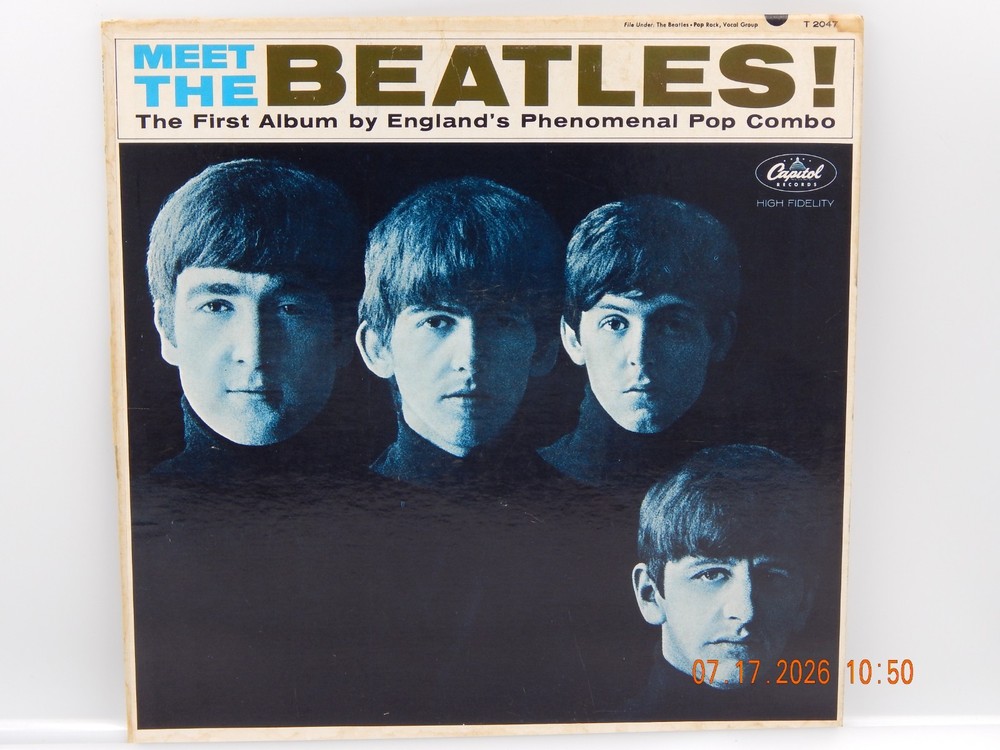 Beatles-Meet The Beatles LP Mono 1964 (1 BMI) 1st Pressing West Coast #6 ST 2047