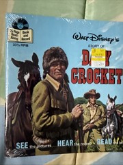STORY OF DAVEY CROCKETT- 7″- 33 1/3 – SEALED RECORD – 24 PAGE READ ALONG BOOK