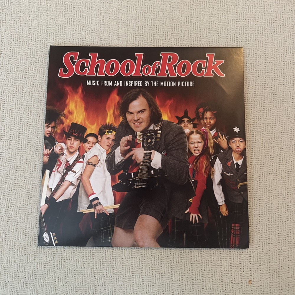 School Of Rock Soundtrack 2LP Orange Vinyl NM Immigrant Song Edge Of Seventeen