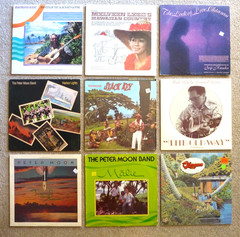 Peter Moon & Hawaiian Slack Key Guitar Assorted 9-LP Record Collection