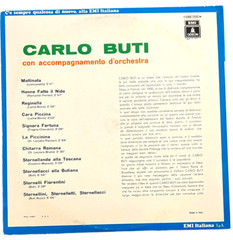 Carlo Buti – Odeon EMI 3C 062 – 17135 – 12″ Record 33rpm Vinyl