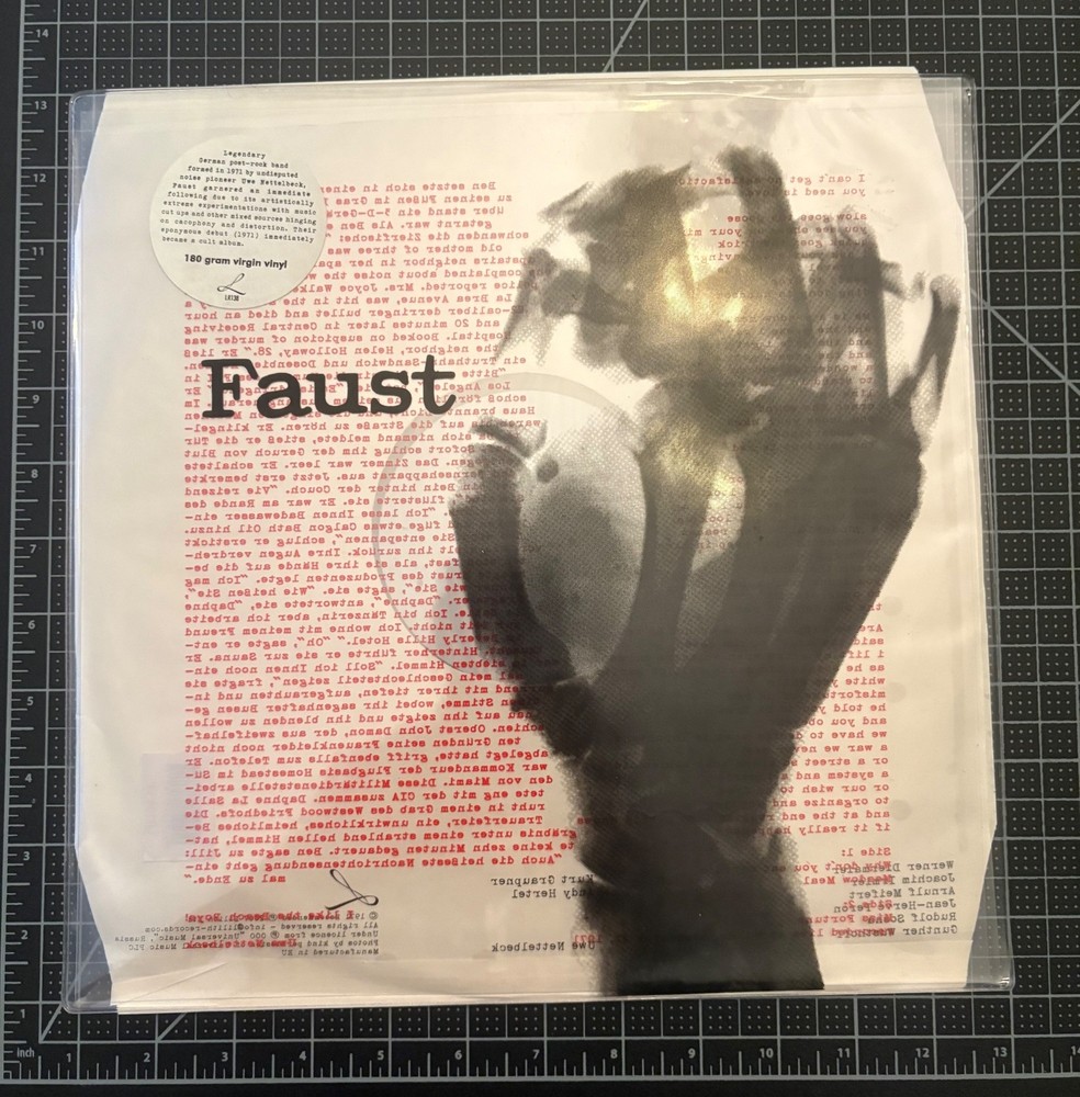 Faust – Self Titled – Clear Vinyl 2007 Repress – Krautrock Prog Rock Art Rock