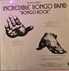 Incredible Bongo Band Bongo Rock Vinyl 1973 Drums Apache Boogaloo Last Bongo
