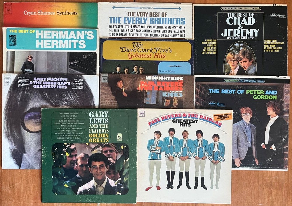 Lot of (10) 1960’s Pop/Rock/Beat/Garage/Psych Classics, ORIG Issue LPs