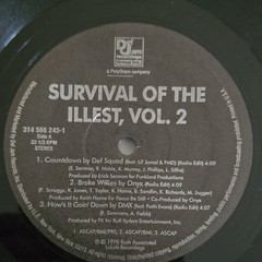 Def Jam “Survival of the Illest Volume II” 12″ Vinyl LP Rap 1998 314 566 243-1