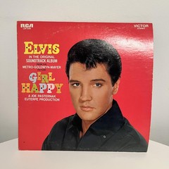 Vintage Elvis Presley Girl Happy 12″ Black Vinyl LP 1965 RCA Soundtrack Album