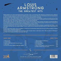 Louis Armstrong – The Greatest Hits LP 12″ Blue Vinyl Record – Limited Edition