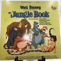 Walt Disney The Jungle Book Disneyland 3948 LP & Illustrated Book 1967