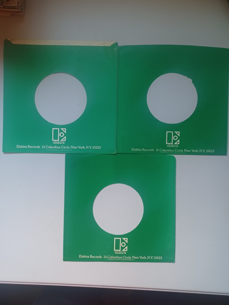 ELEKTRA RECORDS (3) original company sleeves, in nice shape