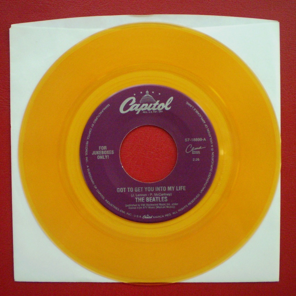 The Beatles HELTER SKELTER / NEW MINT GOLD VINYL JUKE BOX ONLY 45 FAB 4