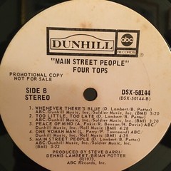 FOUR TOPS LP MAIN STREET PEOPLE ( PROMO )