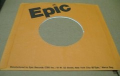 Company Sleeve 45 EPIC – Orange w/ Black Text (1975-1979)
