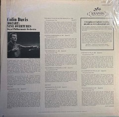 Classic Music Vinyl Records – MOZART: Nine Overtures NM