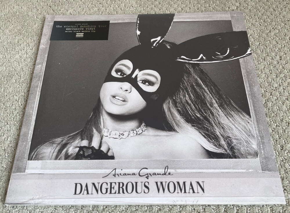 Ariana Grande Eternal Sunshine TOUR Exclusive DANGEROUS WOMAN Black Marble Vinyl