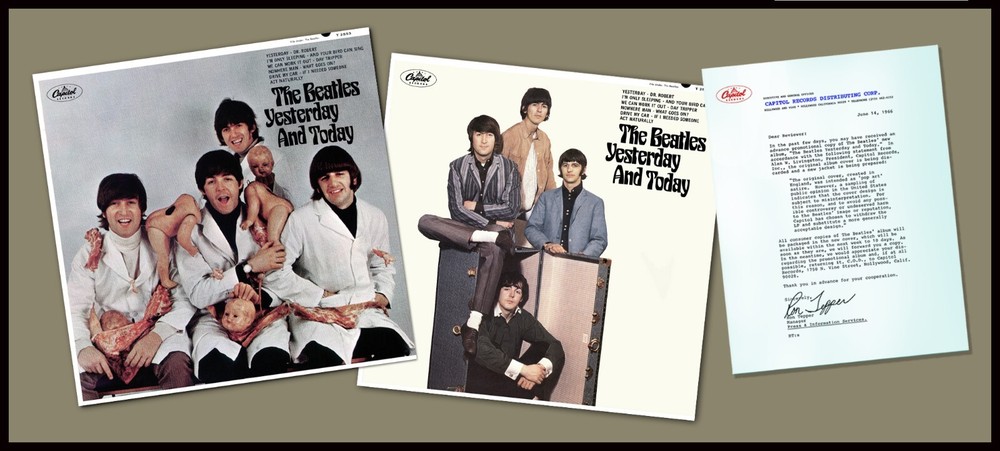 Beatles 1- MONO Butcher and 1-MONO Trunk Paste Over – Vinyl Not The Beatles