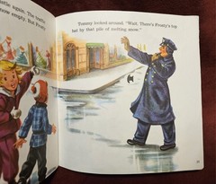 FROSTY THE SNOWMAN Little Golden Book Read Along Book & Record VG