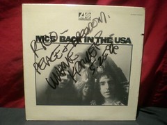 MC5 Back in The USA Autographed By Wayne Kramer 12 Inch Vinyl Record