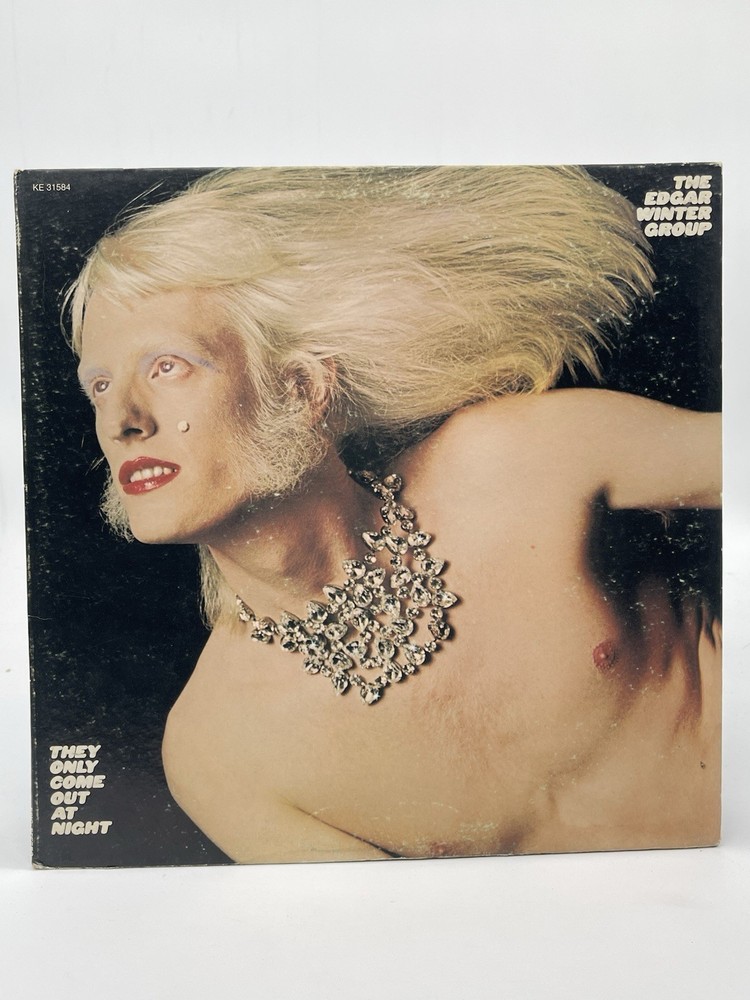THE EDGAR WINTER GROUP THEY ONLY COME OUT AT NIGHT 12″ LP VG VINYL RECORD 1972