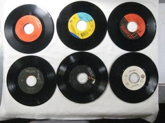 record lot 45 rpm VG+/NM- 125 vinyl NO sleeves pop hits 70s/80s FREE SHIP 5Q