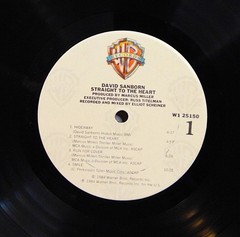 David Sanborn – Straight to the Heart – 1984 Warner Bros. Jazz Fusion LP Record