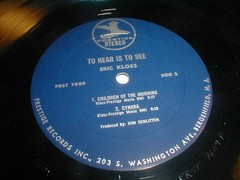 Eric Kloss HEAR TO SEE Prestige LP 1970 Post Bop Jazz Rock Chick Corea