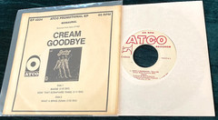 Cream: Badge (Goodbye) 45 EP ATCO/US w/PROMO pic sleeve eric clapton SVG